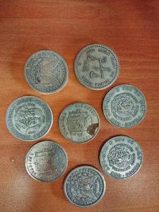 8 Monete Antiche Messicane e Americane