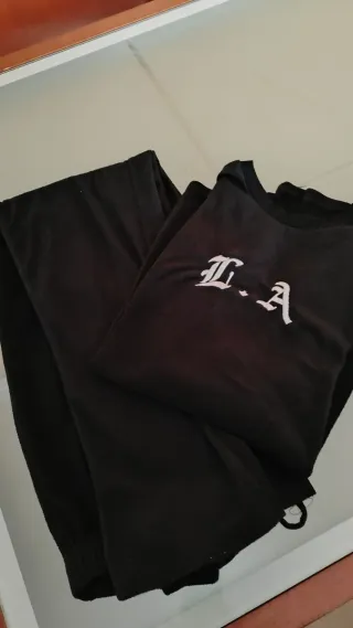 Pijama hombre LA negro