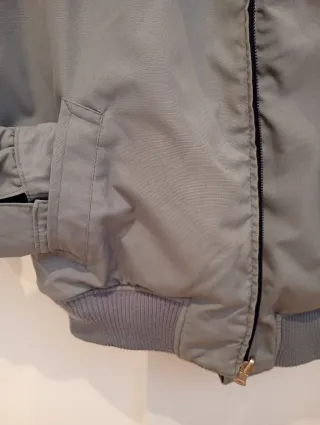 Cazadora reversible azul marino y gris