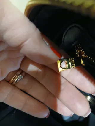 Zaino Moschino nero con cuori dorati