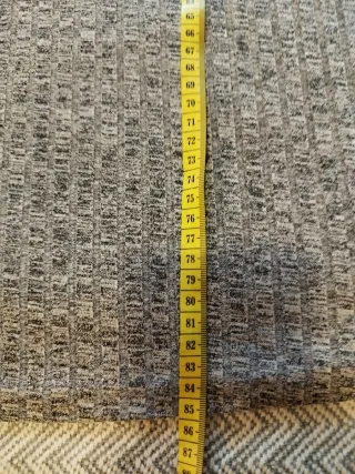 Vestido de canale fino gris canalé Shein Talla S