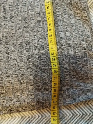 Vestido de canale fino gris canalé Shein Talla S