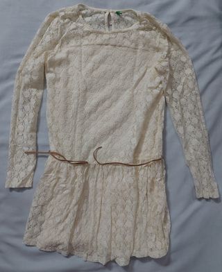 Vestido Blanco talla 13-14 años