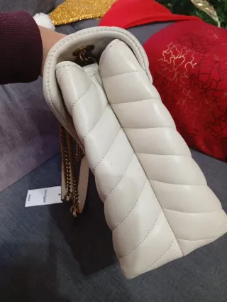 Bolso YSL Blanco Cadena Dorada