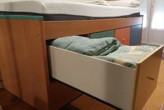 Cama nido 90cm con cajones