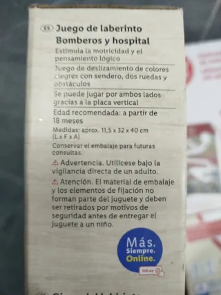 Juego laberinto bomberos y hospital Playtive