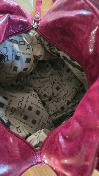 Borsa  Pelle Rossa Mano/Spalla/Crossbody