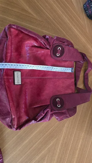 Borsa  Pelle Rossa Mano/Spalla/Crossbody