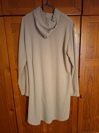 Vestido Sudadera Adidas Beige Talla Única
