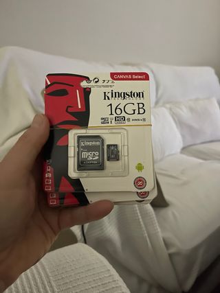 Tarjeta MicroSD Kingston 16GB con Adaptador