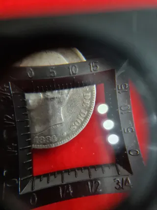 Moneda Plata 2 Pesetas Alfonso XII 1884