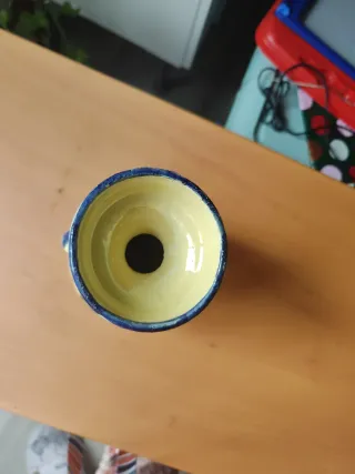 Jarrón antiguo decorado floral