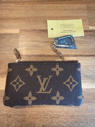 Portamonete con ciondolo Louis Vuitton Marrone