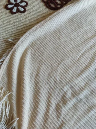 Colcha con diseño floral