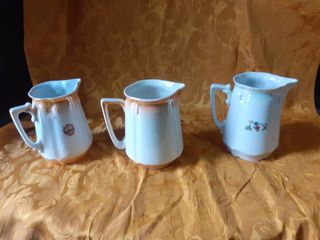 3 Jarras Antiguas de Loza Sevillana