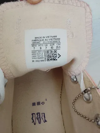 Converse All Star Rosa Palo Talla 40