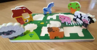 Puzzle infantil granja Djeco