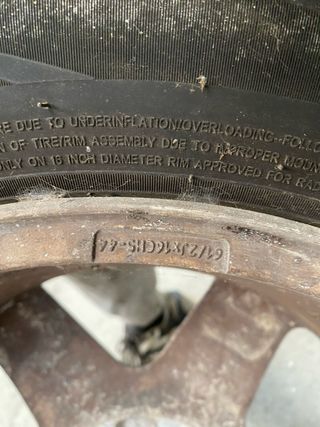 Llantas Peugeot 16 pulgadas (4 unidades)