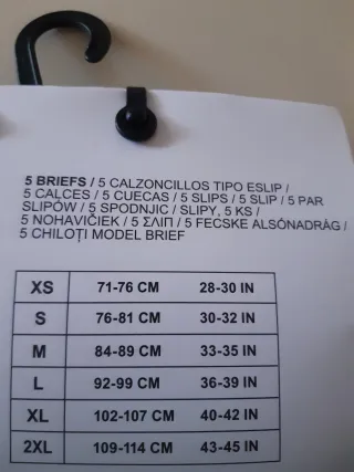 Calzoncillos Briefs Primark Talla XS (5 unidades)