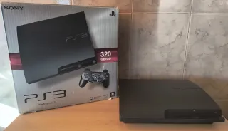 PlayStation 3 (PS3) Slim 320GB + 2 Mandos + 3 jueg