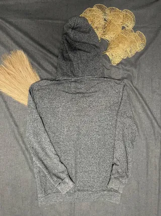 Bershka Sudadera gris con capucha M