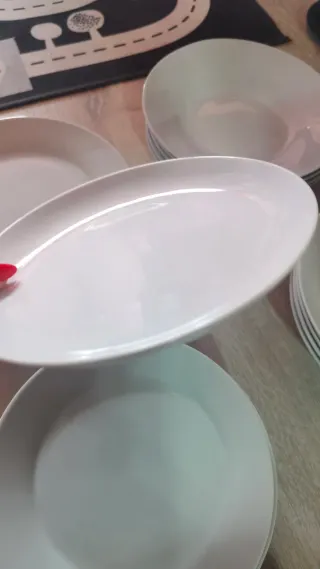 Vajilla Home Table Trends Porcelana Blanca