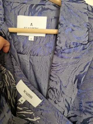 Conjunto Scalpers Chaqueta y Pantalón Azul Violáce