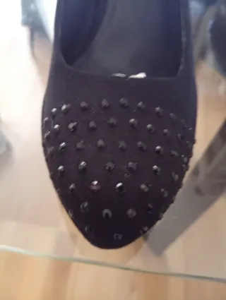 Zapatos de fiesta Graceland negros con pedrería