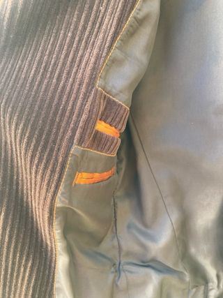 Americana Zara Basic Pana Marrón Talla S