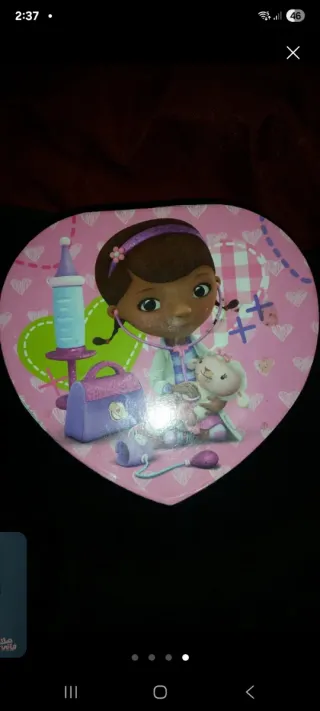 Caja de música infantil rosa