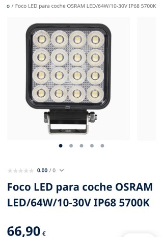 Faro TRABAJO LED 64w OSRAM   IP68 Nuevo