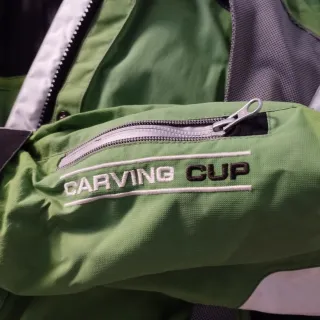 Completo sci Colmar verde con pantaloni e guanti