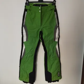 Completo sci Colmar verde con pantaloni e guanti