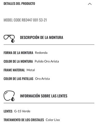 Gafas de sol Ray-Ban RB3447 001 53-21