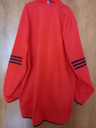 Chaqueta Cortavientos Adidas Roja Talla S
