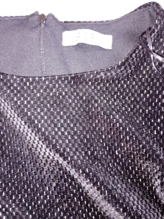 Vestido negro terciopelo INSIDE Talla L nochevieja