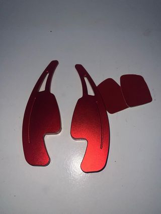 Palancas cambio deportivo aluminio rojo
