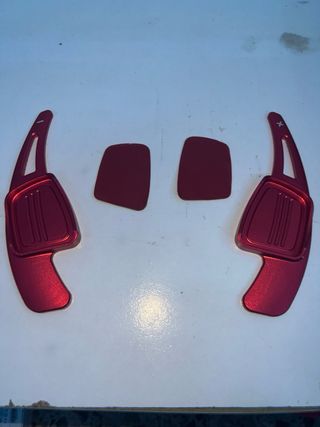 Palancas cambio deportivo aluminio rojo