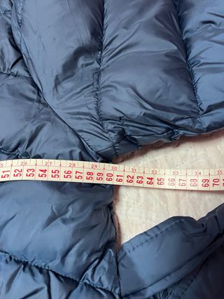 Abrigo largo mujer azul marino