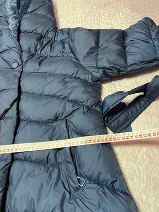 Abrigo largo mujer azul marino