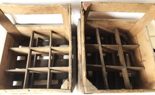 Casse in legno antiche porta bottiglie