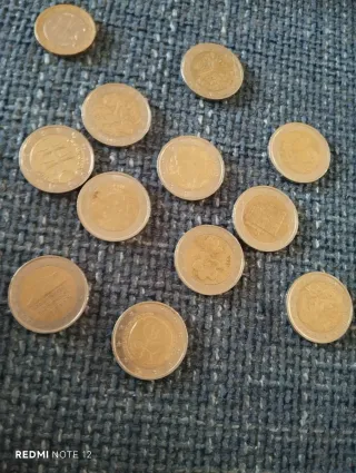 Lotto 10 monete da 2 Euro