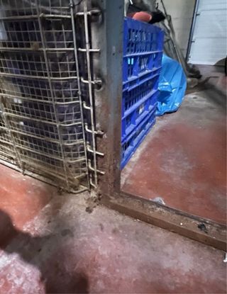 Vallas metálicas + puerta de hierro