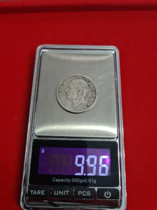 Moneda 2 Pesetas Alfonso XII 1883