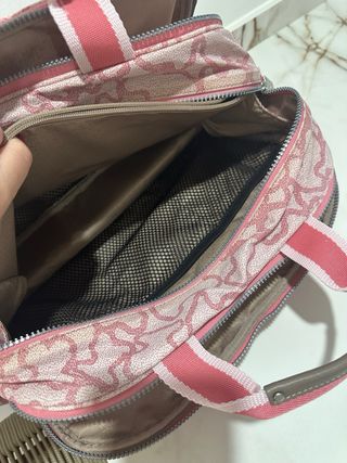 Bolso Pañalera Tous Rosa Estampado