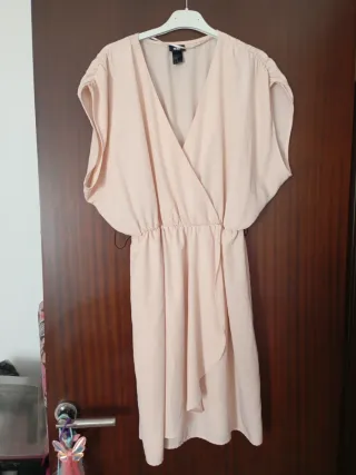 Vestido H&M rosa talla M