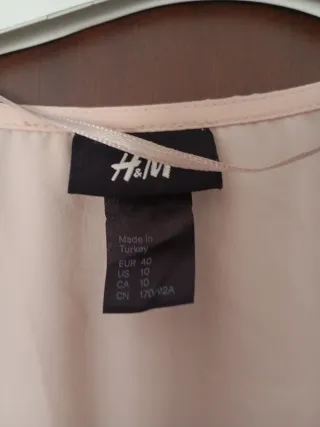 Vestido H&M rosa talla M