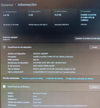PC Gaming Medion i5 9400 / 16GB RAM / GTX 1050