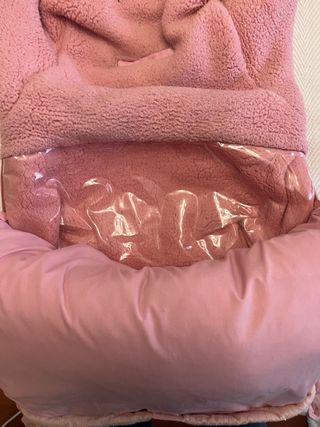 Saco Pasito a Pasito + capota rosa