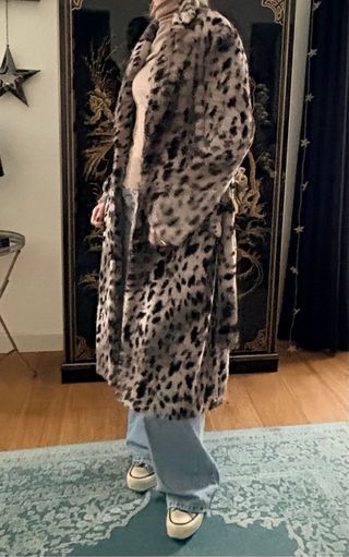 Abrigo pelo Maje animal print